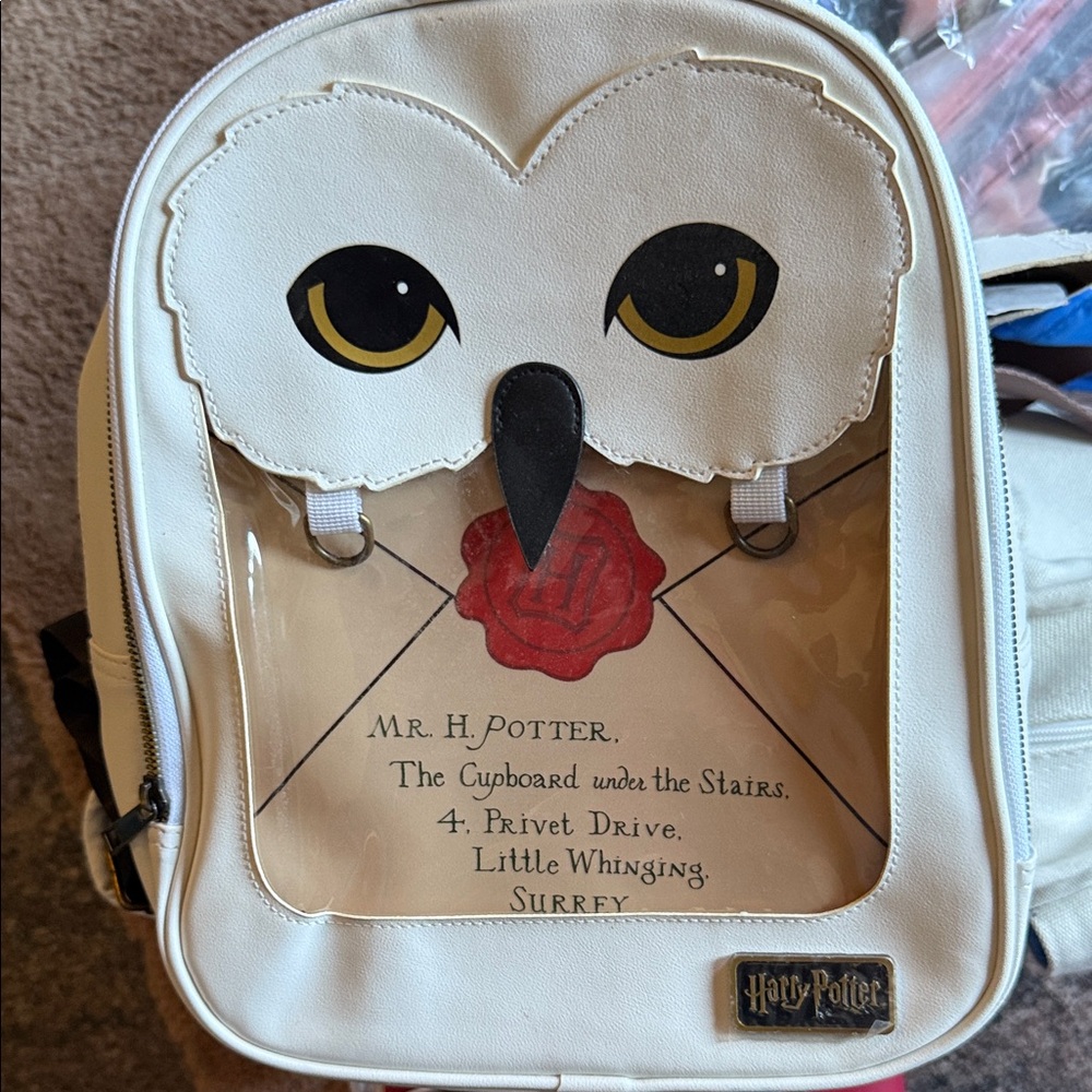 Hedwig Owl Backpack with Letter Design